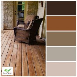 Back Deck Staining Dark Brown Colour Palette